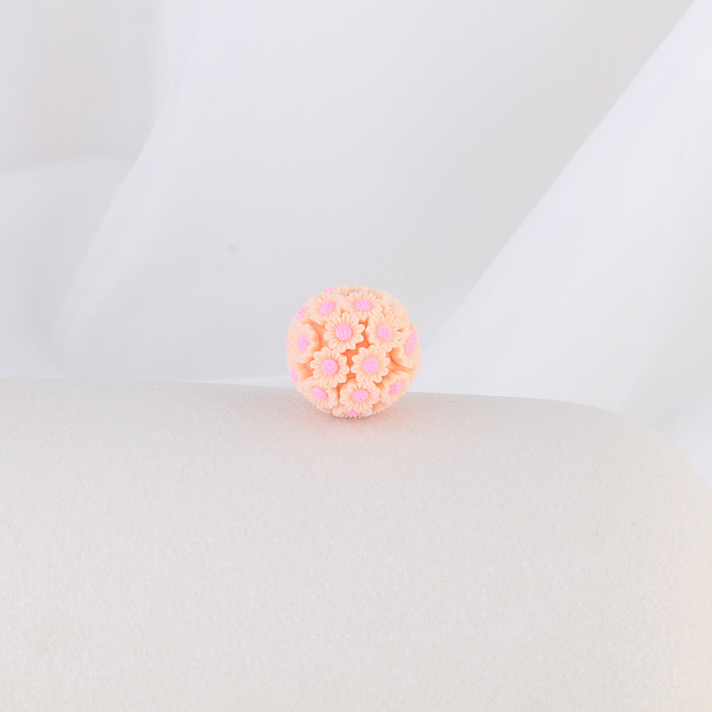 Wholesale 10pcs 2CM Sunflower Ball Soft Ceramic Beads